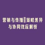 营销与传播：策略差异与协同效应解析