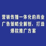 营销传播一体化的商业广告策略全解析，打造爆款推广方案