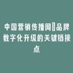中国营销传播网：品牌数字化升级的关键链接点