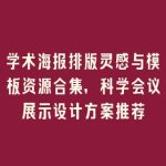学术海报排版灵感与模板资源合集，科学会议展示设计方案推荐