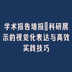 学术报告墙报｜科研展示的视觉化表达与高效实践技巧