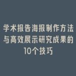 学术报告海报制作方法与高效展示研究成果的10个技巧