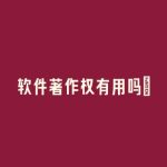 软件著作权有用吗?