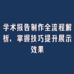 学术报告制作全流程解析，掌握技巧提升展示效果