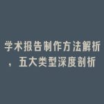 学术报告制作方法解析，五大类型深度剖析