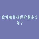 软件著作权保护期多少年？