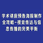 学术讲座预告海报制作全攻略-视觉传达与信息传播的完美平衡