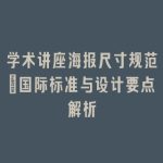 学术讲座海报尺寸规范：国际标准与设计要点解析