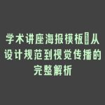 学术讲座海报模板_从设计规范到视觉传播的完整解析