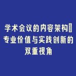 学术会议的内容架构_专业价值与实践创新的双重视角