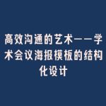 高效沟通的艺术——学术会议海报模板的结构化设计