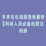学术会议海报模板解析_科研人员必备的展示利器
